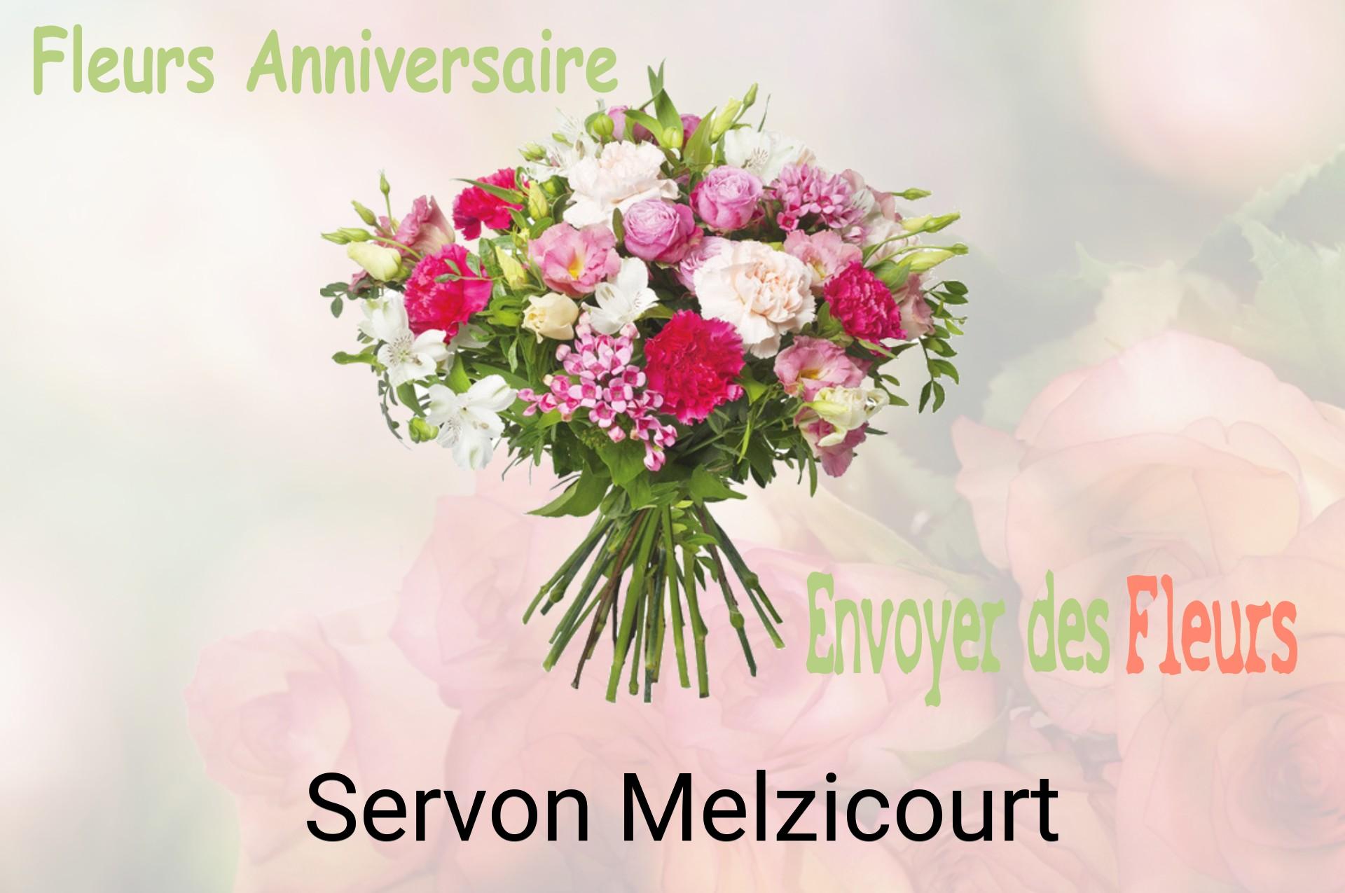 Bouquet de fleurs d’anniversaire livré à Servon-Melzicourt