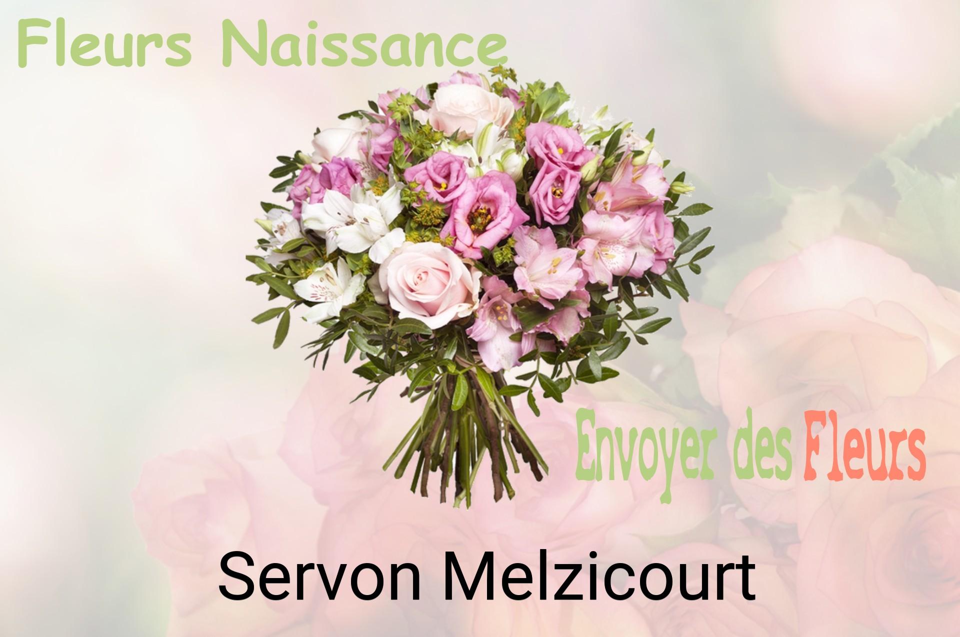 Bouquet de fleurs de naissance livré à Servon-Melzicourt