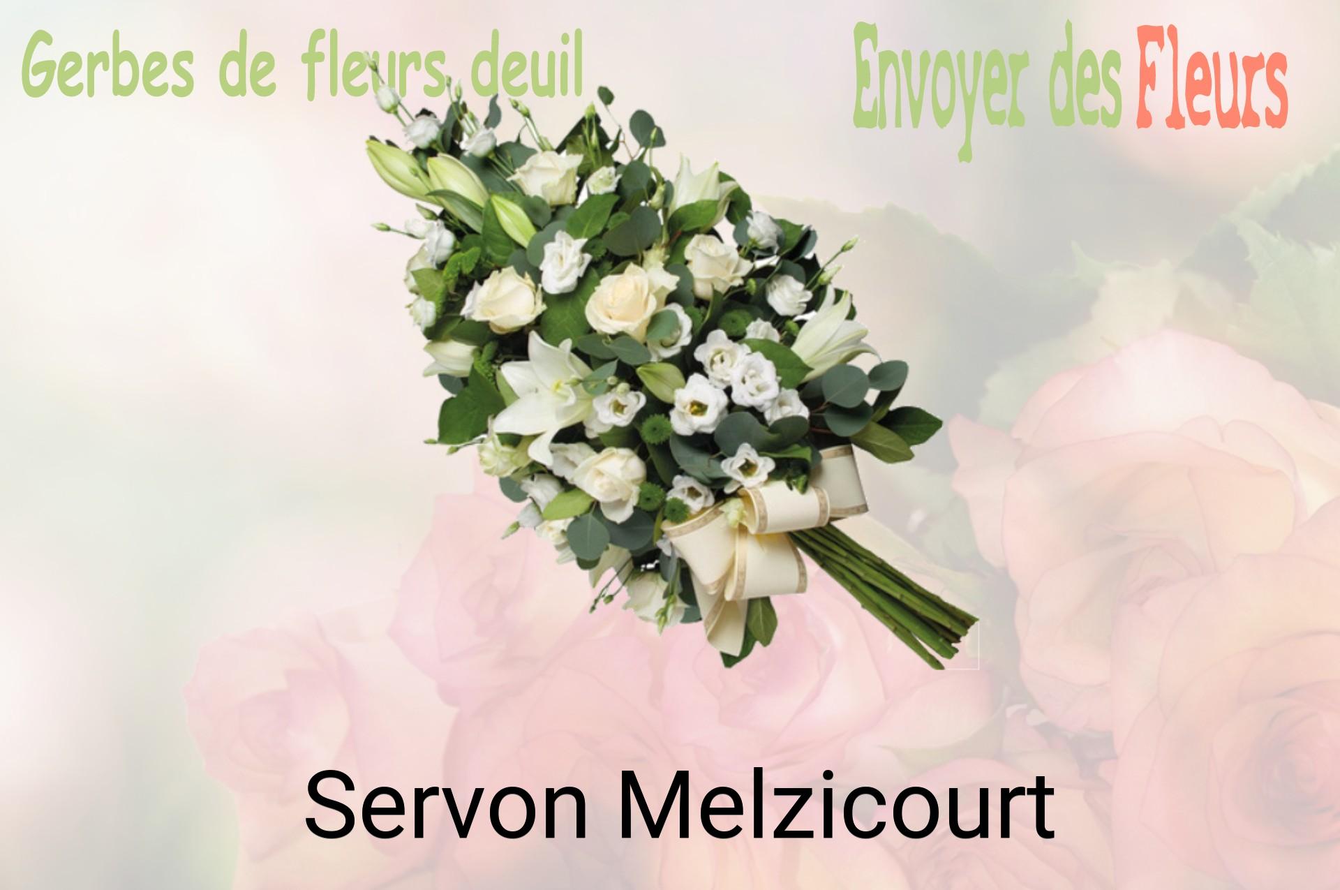 Gerbe de fleurs de deuil livrée à Servon-Melzicourt